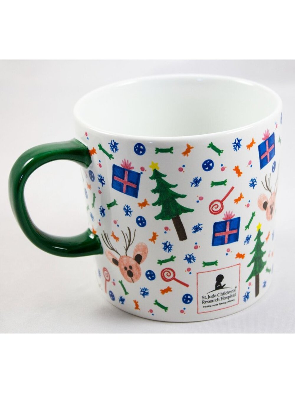 Williams Sonoma St. Jude Children's Research Hospital Christmas Mug Patient Art